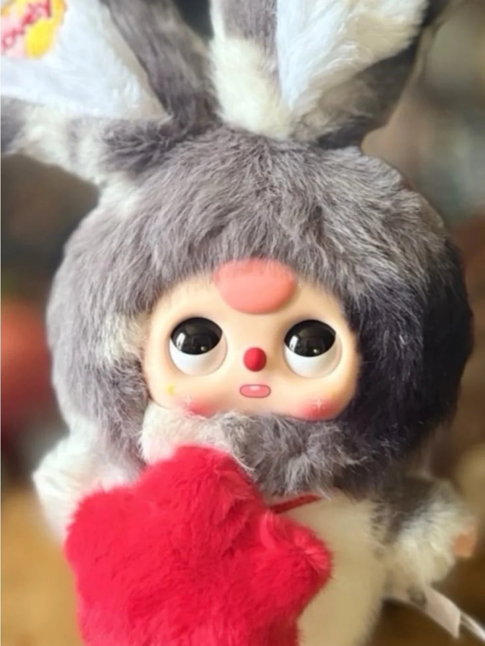 Baby three Lily town. Plush Bunny pendant